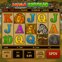 Cazeus - Mega Moolah Slot Game - Progressive Jackpot Slots